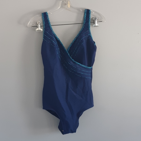 Baltex vintage one piece swimwear Size 12 - Picture 1 of 15